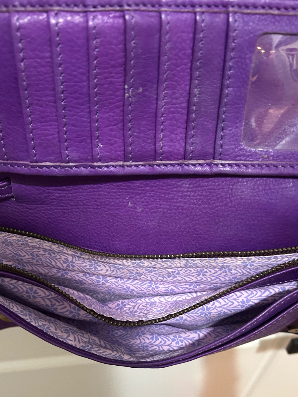 Sapahn Purple Leather Crossbody With Removable Strap — image 6 of 7